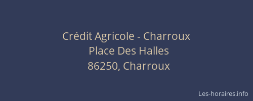 Crédit Agricole - Charroux