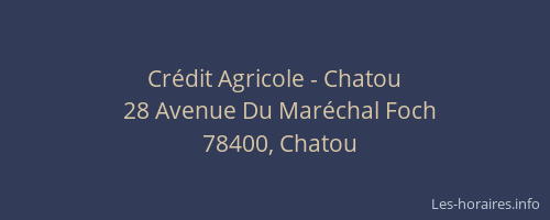 Crédit Agricole - Chatou