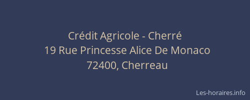 Cr&eacute;dit Agricole - Cherr&eacute;