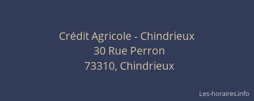 Cr&eacute;dit Agricole - Chindrieux