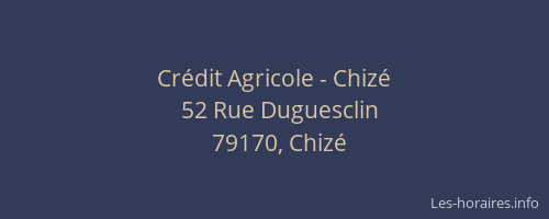 Crédit Agricole - Chizé