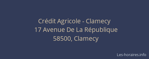 Crédit Agricole - Clamecy