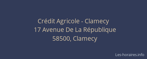 Cr&eacute;dit Agricole - Clamecy