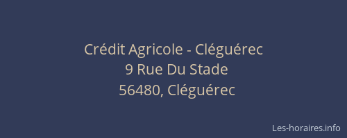 Crédit Agricole - Cléguérec