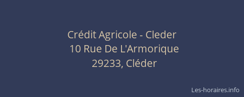 Crédit Agricole - Cleder