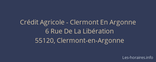 Crédit Agricole - Clermont En Argonne