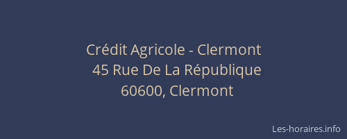 Cr&eacute;dit Agricole - Clermont