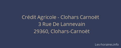 Crédit Agricole - Clohars Carnoët