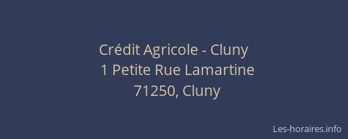 Cr&eacute;dit Agricole - Cluny