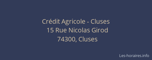 Crédit Agricole - Cluses