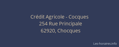 Crédit Agricole - Cocques