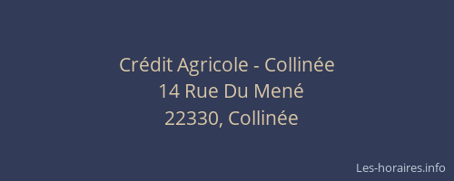 Crédit Agricole - Collinée