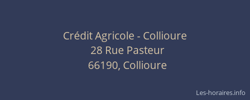 Crédit Agricole - Collioure