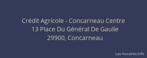 Crédit Agricole - Concarneau Centre