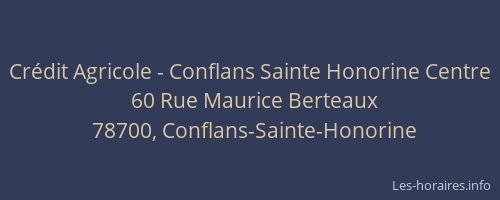 Crédit Agricole - Conflans Sainte Honorine Centre