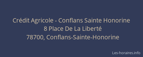 Crédit Agricole - Conflans Sainte Honorine