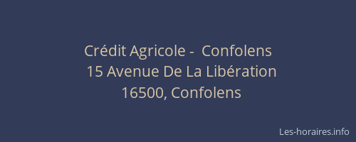 Crédit Agricole -  Confolens