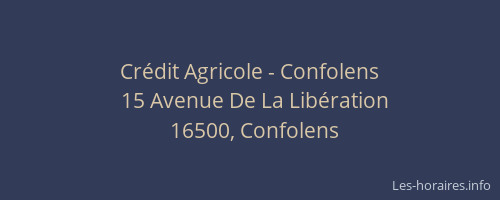 Crédit Agricole - Confolens