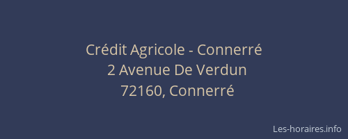 Cr&eacute;dit Agricole - Connerr&eacute;