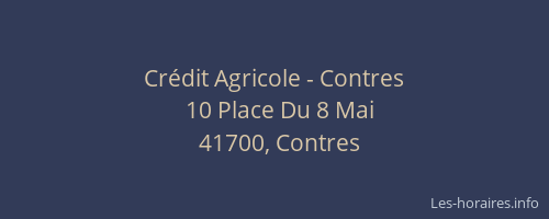Cr&eacute;dit Agricole - Contres