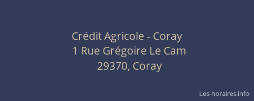Crédit Agricole - Coray