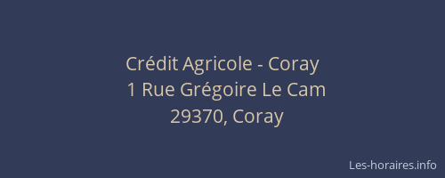 Cr&eacute;dit Agricole - Coray