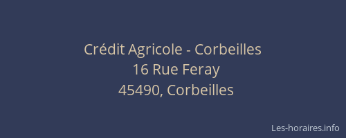 Cr&eacute;dit Agricole - Corbeilles