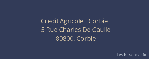 Crédit Agricole - Corbie