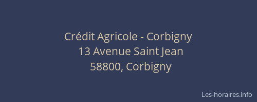 Crédit Agricole - Corbigny
