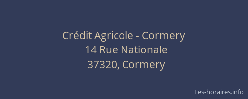 Crédit Agricole - Cormery