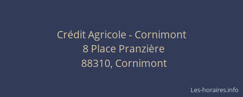 Crédit Agricole - Cornimont