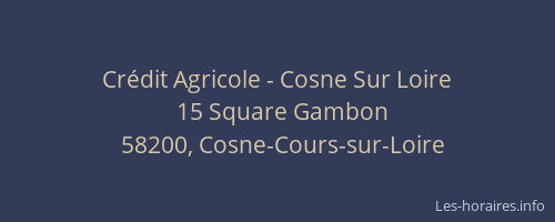 Crédit Agricole - Cosne Sur Loire