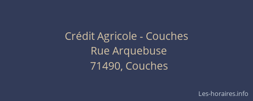 Cr&eacute;dit Agricole - Couches