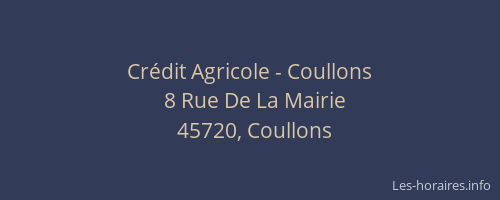 Crédit Agricole - Coullons
