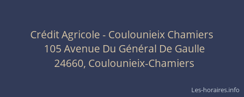 Cr&eacute;dit Agricole - Coulounieix Chamiers
