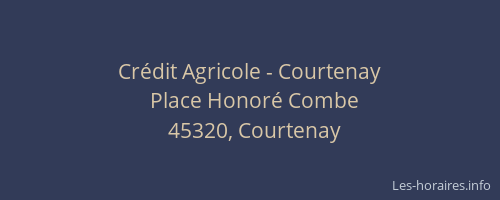 Cr&eacute;dit Agricole - Courtenay