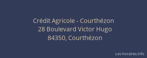 Cr&eacute;dit Agricole - Courth&eacute;zon