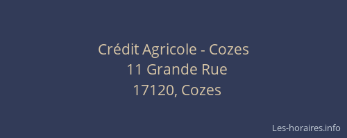 Crédit Agricole - Cozes