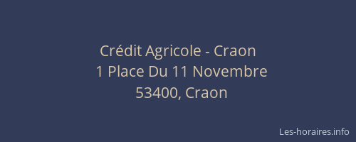 Crédit Agricole - Craon