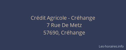 Crédit Agricole - Créhange
