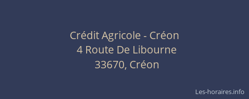 Crédit Agricole - Créon