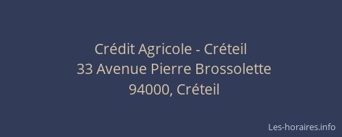 Cr&eacute;dit Agricole - Cr&eacute;teil