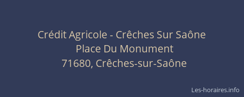 Crédit Agricole - Crêches Sur Saône
