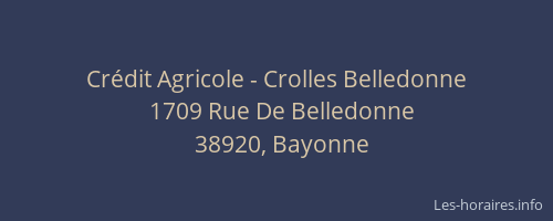 Crédit Agricole - Crolles Belledonne