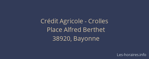 Cr&eacute;dit Agricole - Crolles