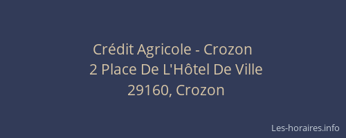 Crédit Agricole - Crozon