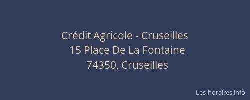 Crédit Agricole - Cruseilles