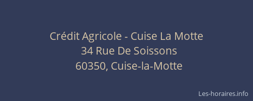 Cr&eacute;dit Agricole - Cuise La Motte