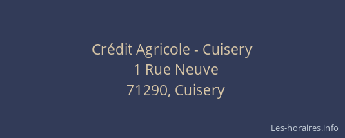 Crédit Agricole - Cuisery