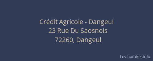 Cr&eacute;dit Agricole - Dangeul